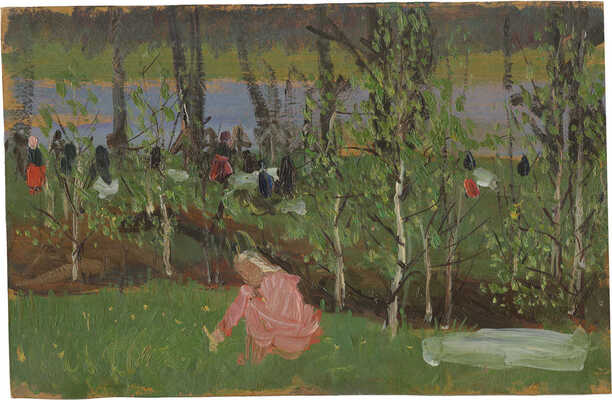 Шурпин Фёдор Саввич. Этюд к картине «Радуница. Память народная»